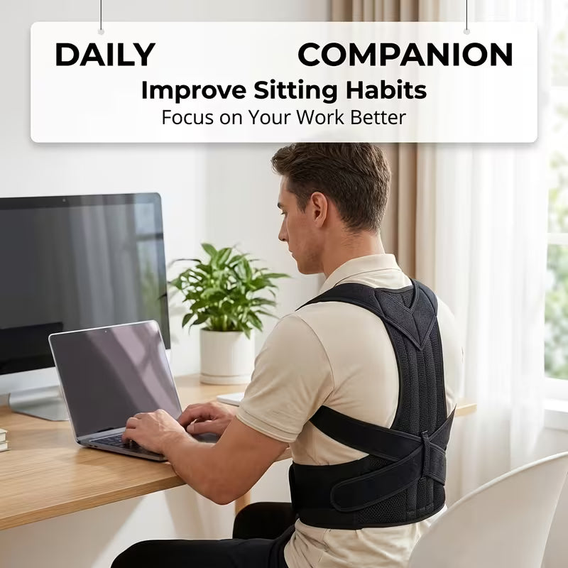 Posture Corrector Back Brace - Full Upper & Lower Back Support