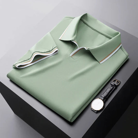 Vincenzo Premium Silk Blend Polo Shirt