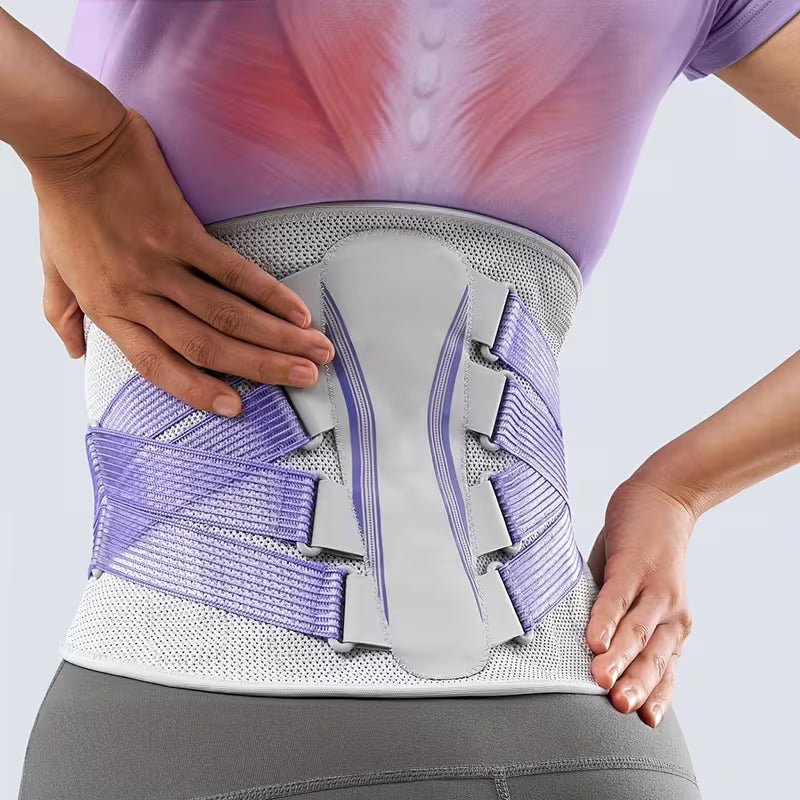 Lower Back Decompression Belt - Lumbar Traction Support Brace for Back Pain Relief