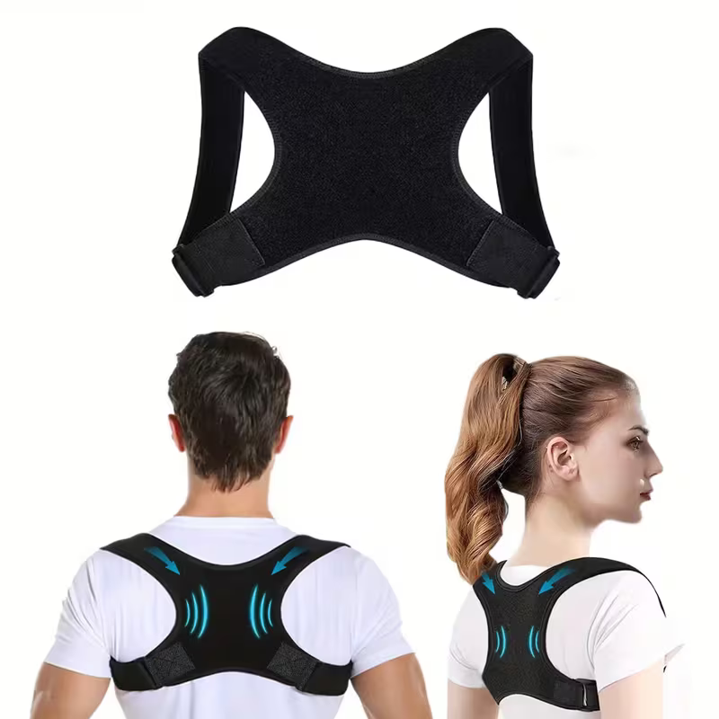 Posture Corrector for Men & Women - Adjustable Upper Back Support Brace