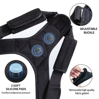 Posture Corrector for Men & Women - Adjustable Upper Back Support Brace
