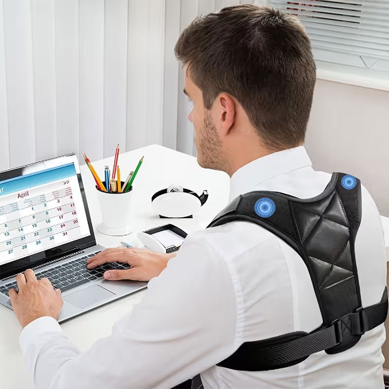 Posture Corrector for Men & Women - Adjustable Upper Back Support Brace