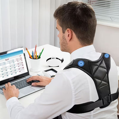 Posture Corrector for Men & Women - Adjustable Upper Back Support Brace