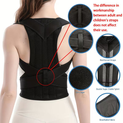 Plus Size Magnetic Posture Corrector - Adjustable Back Support Brace