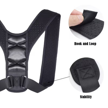 Posture Corrector for Men & Women - Premium Comfort Back Support Brace