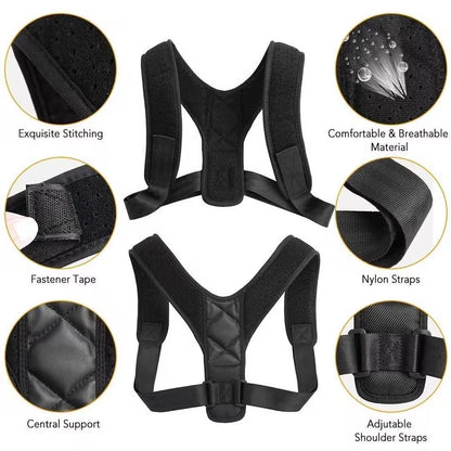 Plus Size Magnetic Posture Corrector - Adjustable Back Support Brace