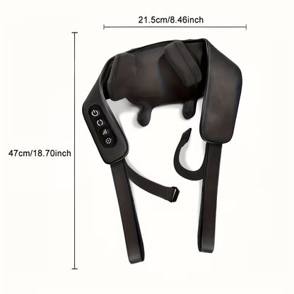 Neck Massager with Heat - Smart Pulse Cordless Deep Tissue Massager for Neck Pain Relief