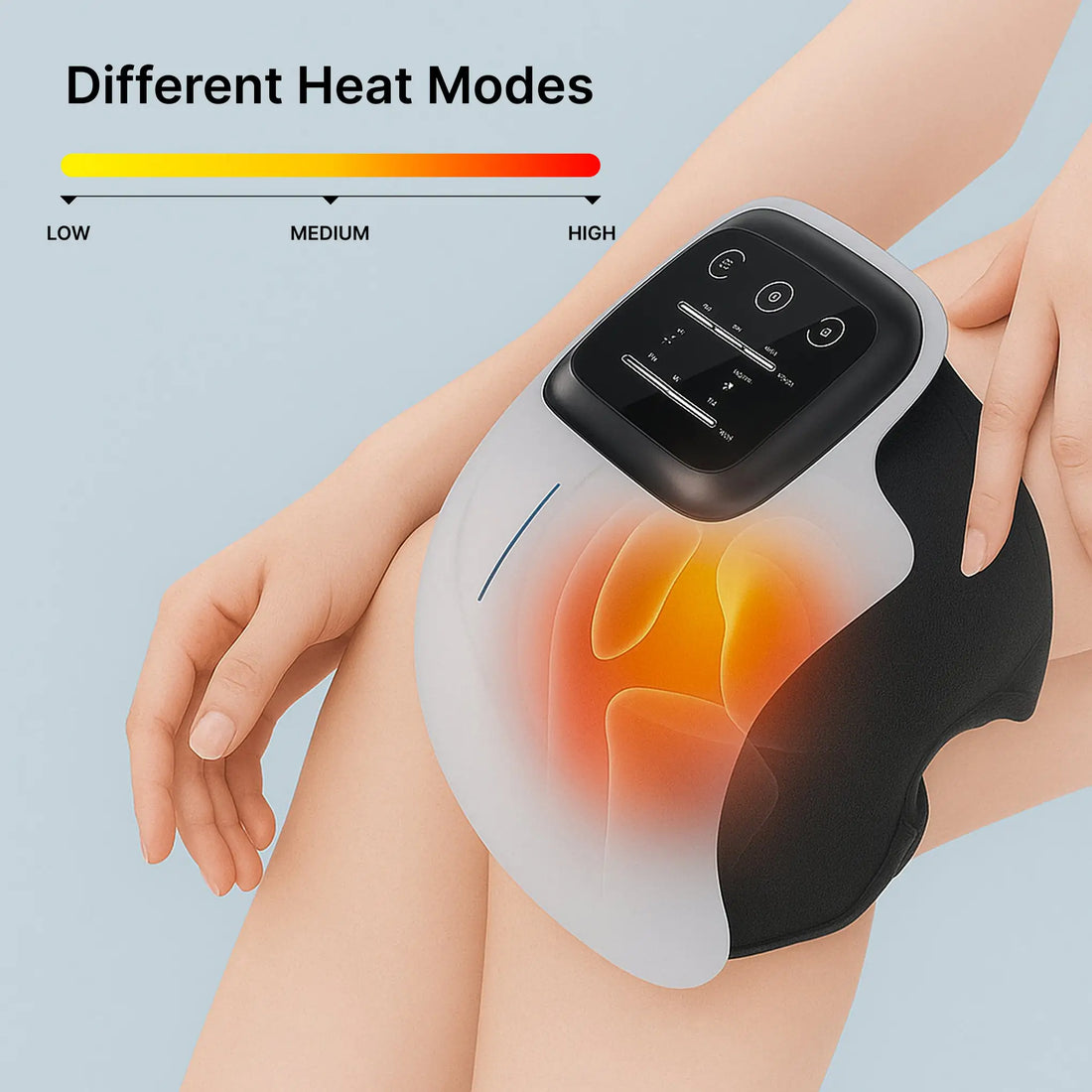 Rechargeable Knee Massager with Heat & Vibration Therapy