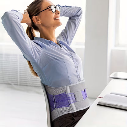 Lower Back Decompression Belt - Lumbar Traction Support Brace for Back Pain Relief