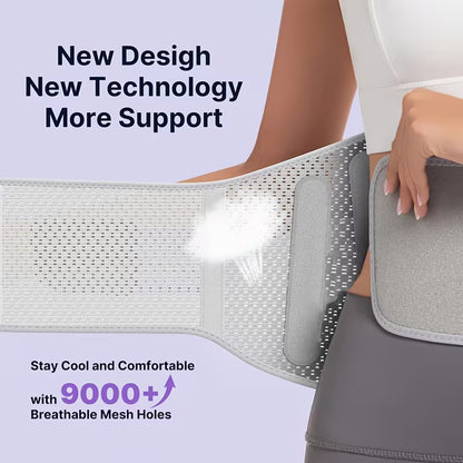 Lower Back Decompression Belt - Lumbar Traction Support Brace for Back Pain Relief
