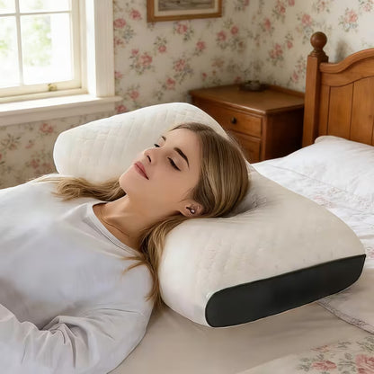 Neck Support Pillow for Sleeping - Bone Shaped Ergonomic Cervical Pillow for Travel