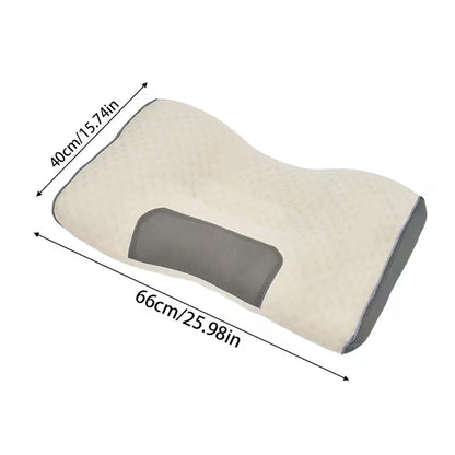 Neck Support Pillow for Sleeping - Bone Shaped Ergonomic Cervical Pillow for Travel